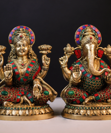 Brass Laxmi Ganesha Idols