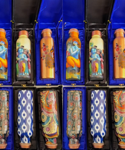 Printed Copper Bottles (Diwali Gifts)
